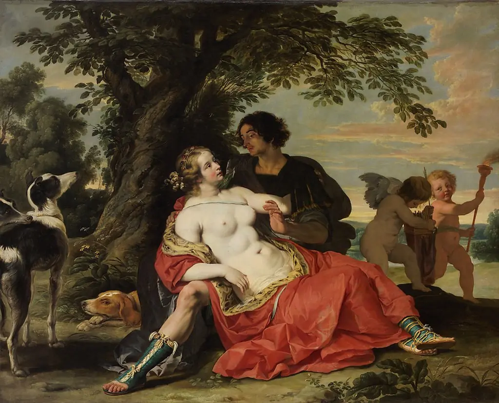 Venus &#32; and&#32; Adonis, by Abraham Janssens I
