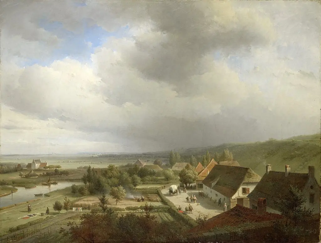 Hilly Landscape near Wageningen, by Abraham Johannes Couwenberg, 1838