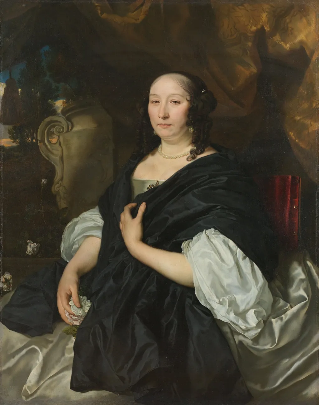 Portrait of Catharina van der Voort, by Abraham Lambertsz van den Tempel, unspecified, 1667
