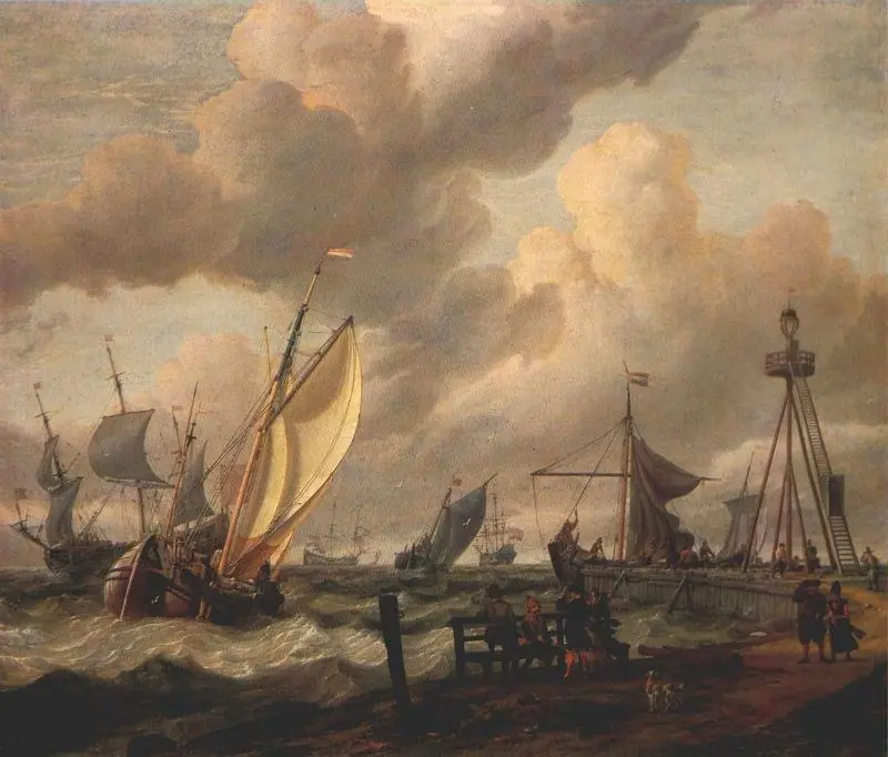 Shipping, by Abraham Storck
