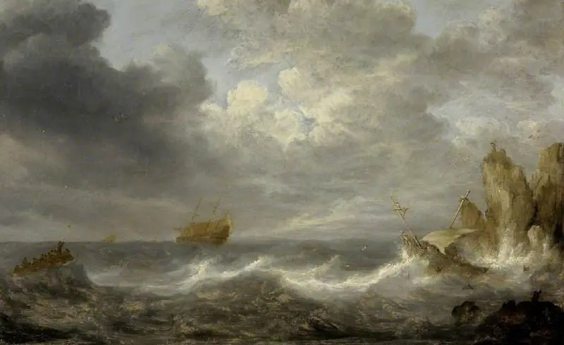 A sea-scene, by Abraham Susenier
