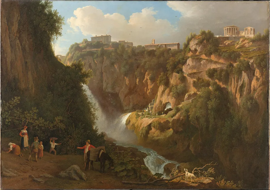 De waterval van Tivoli, by Abraham Teerlink, unspecified, 1824