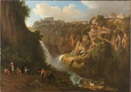 De waterval van Tivoli, by Abraham Teerlink