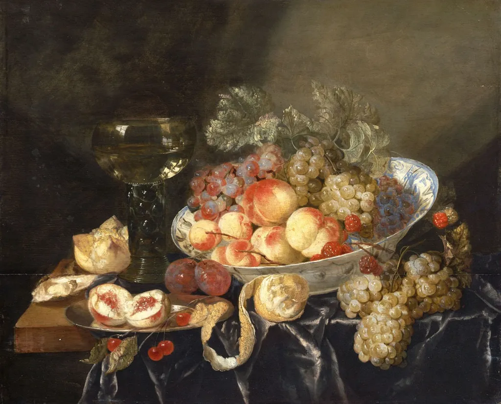 Fruit (Still Life), by Abraham van Beijeren, oil, 1655