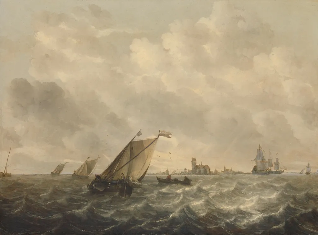 River view, by Abraham van Beijeren, oil, 1650