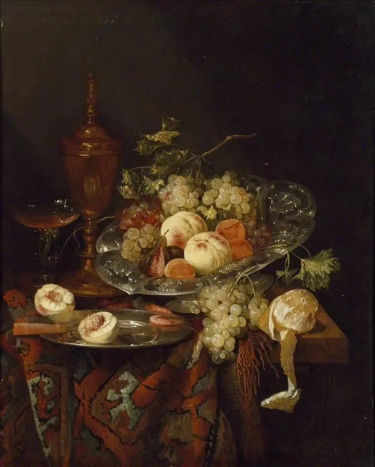 Still Life with Fruit, by Abraham van Beijeren