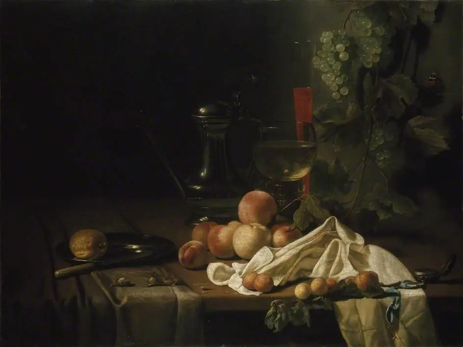 Still Life with Fruit, by Abraham van Calraet