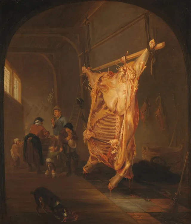 The slaughtered ox