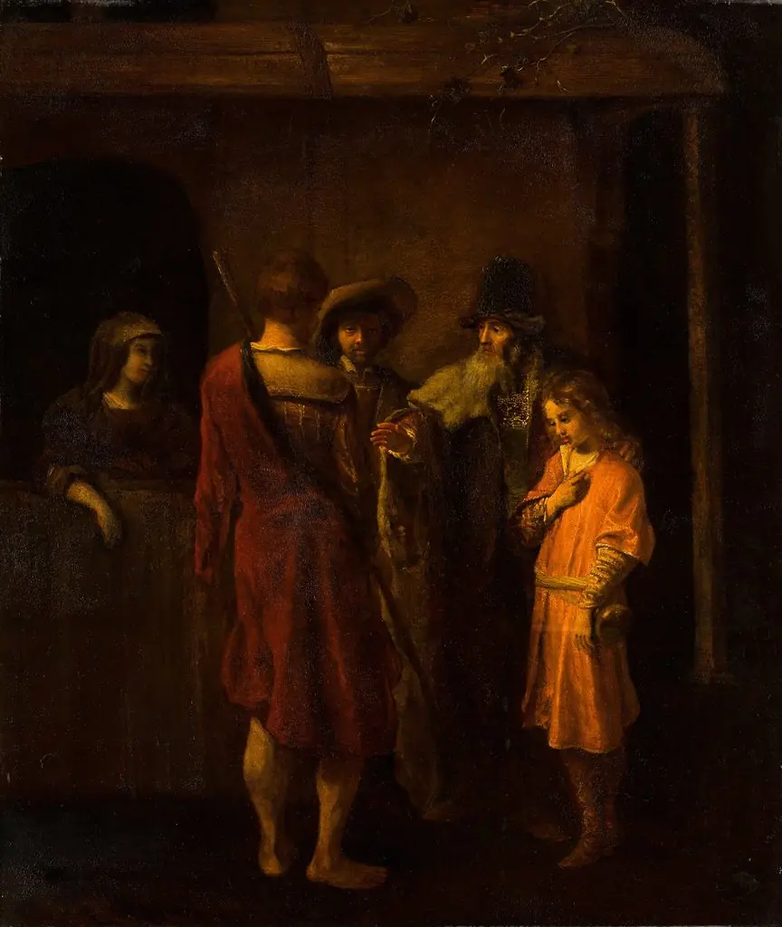 The Departure of Benjamin, by Abraham van Dijck