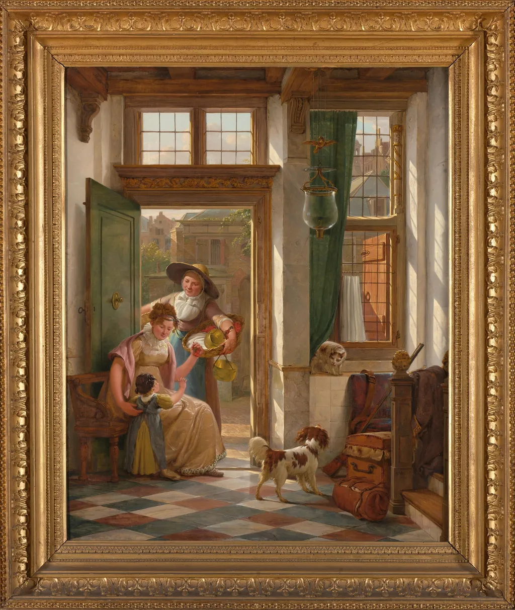 A Cherry Seller at the Door, by Abraham van Strij, unspecified, 1816