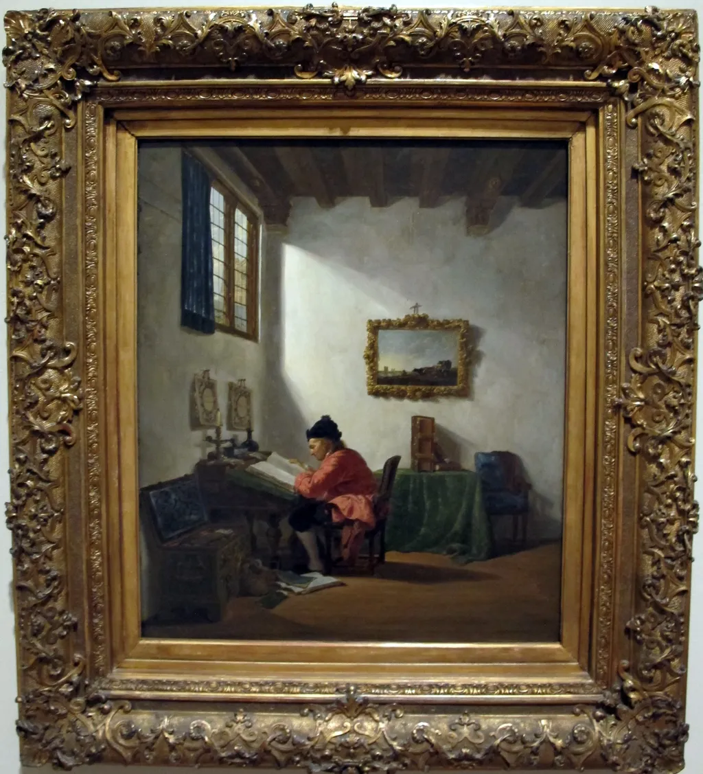 Man at a Desk, by Abraham van Strij, unspecified, 1800