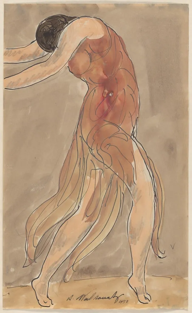 Untitled, by Abraham Walkowitz, watercolor, 1933