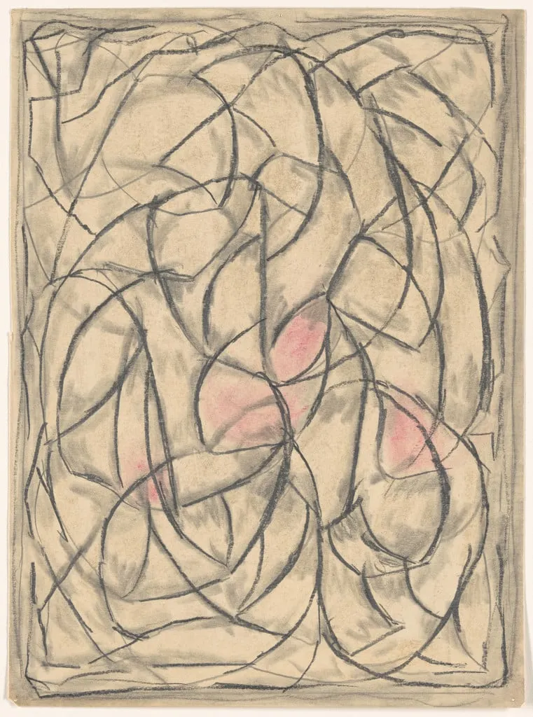 Untitled, by Abraham Walkowitz, pastel, 1913