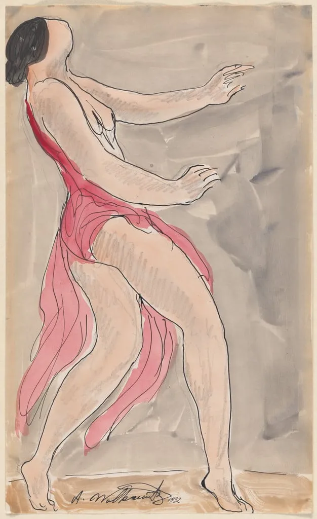 Untitled, by Abraham Walkowitz, watercolor, 1932