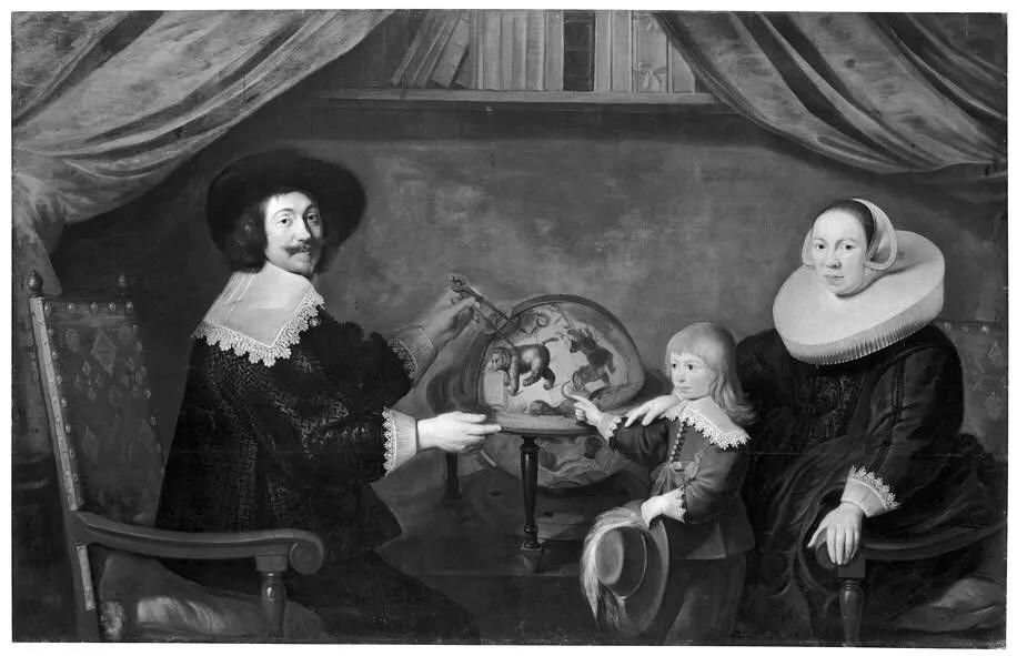 Bildnis einer Familie, by Abraham Willaerts, unspecified, 1646
