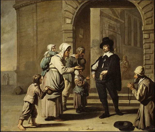 Beggars at a Doorway