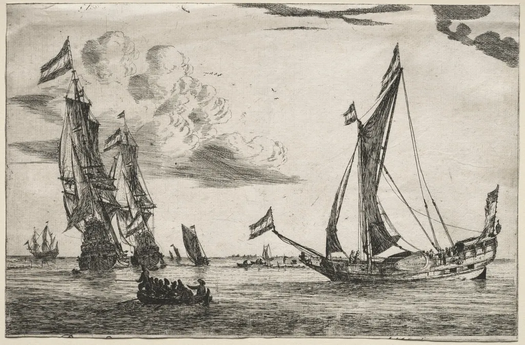 Marine, by Abraham Zeeman, 1732