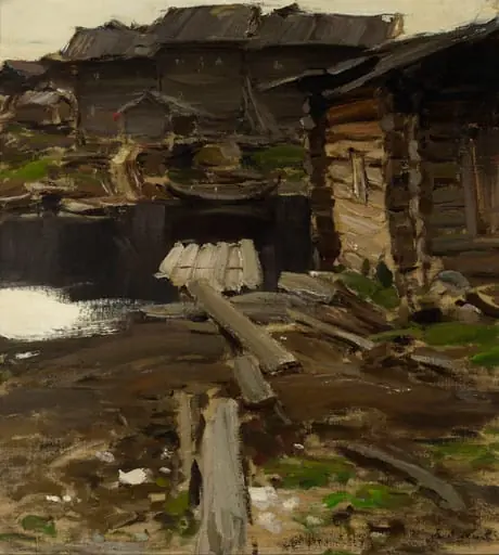Aittoja joen rannassa, by Abram Jefimovitš Arhipov