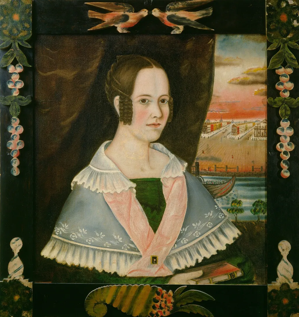 Eliza Wells, by Abram Ross Stanley, oil, 1840