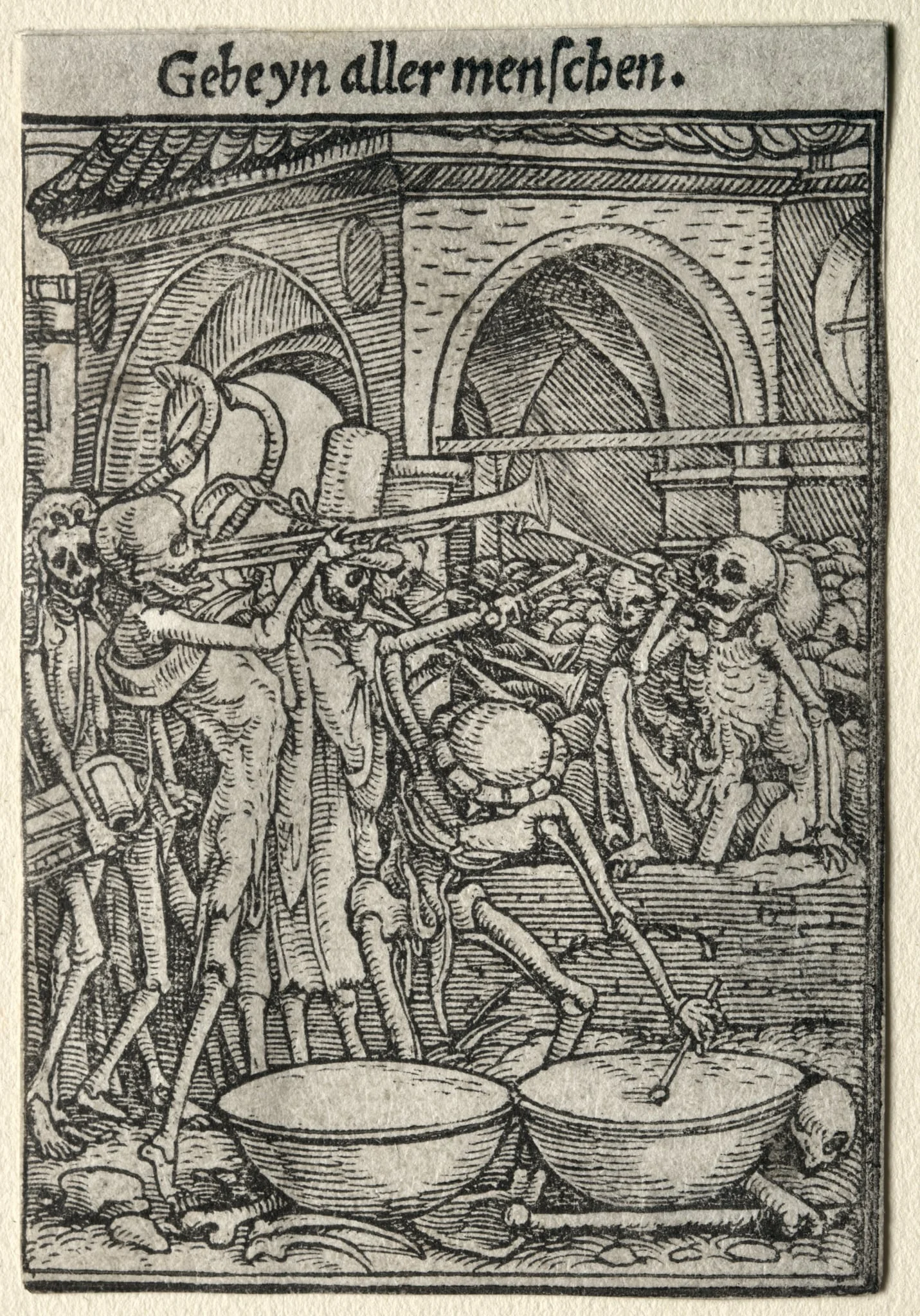 Dance of Death: The Trumpeters of Death, detail