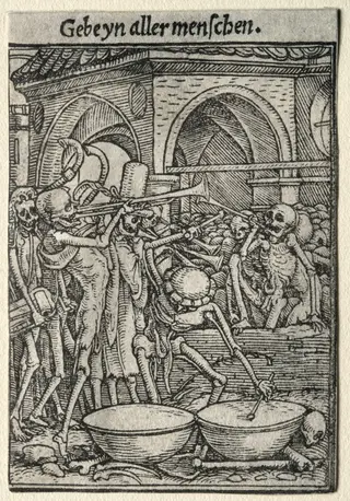 Dance of Death:  The Trumpeters of Death, by Hans Holbein the Younger, 1526