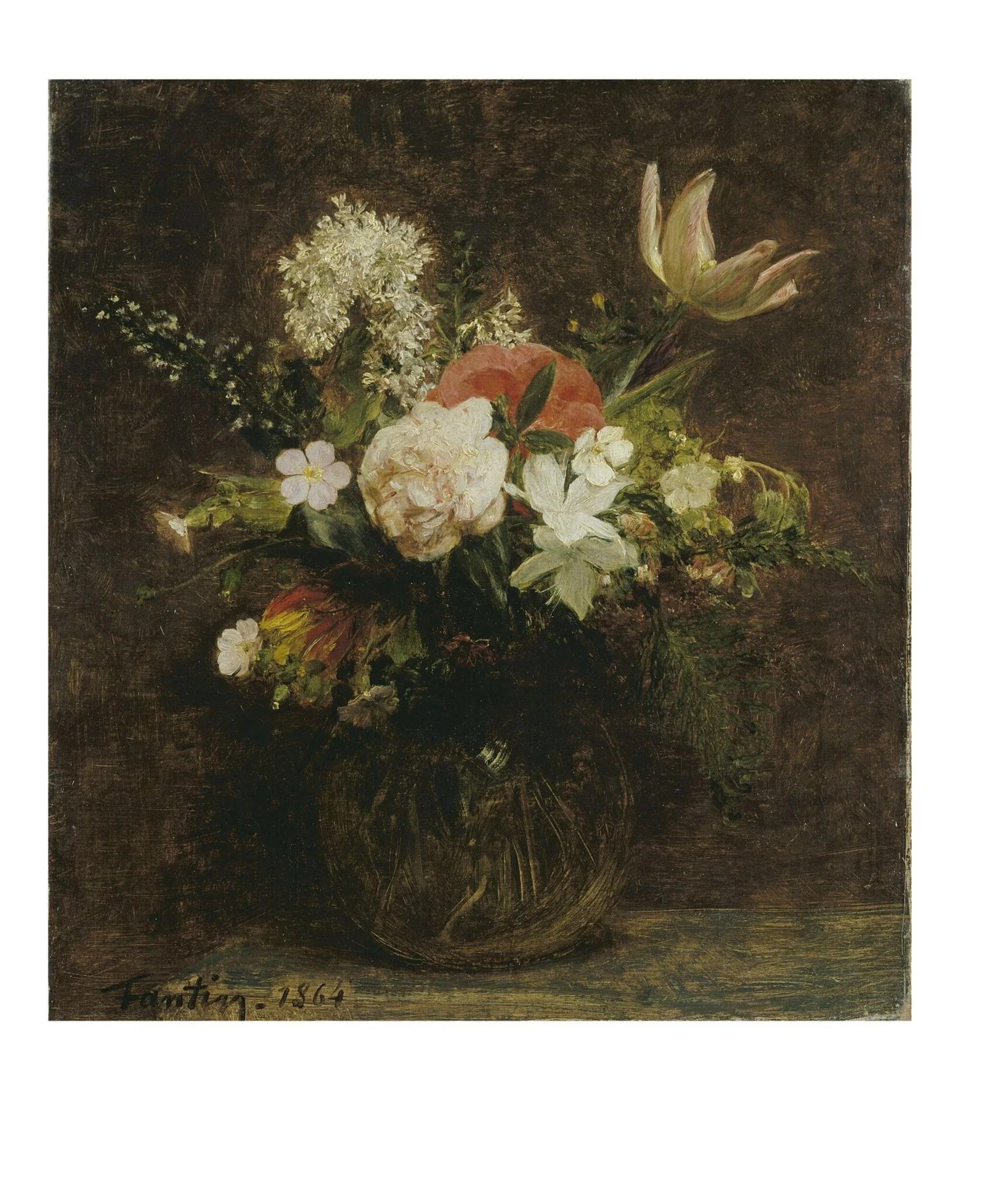 Flowers: Tulips, Azaleas, Roses, detail