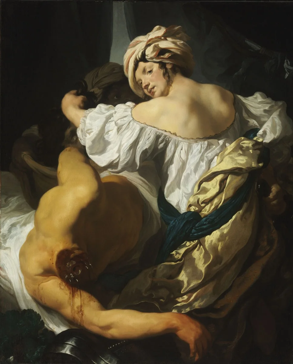 Judith in the Tent of Holofernes, detail