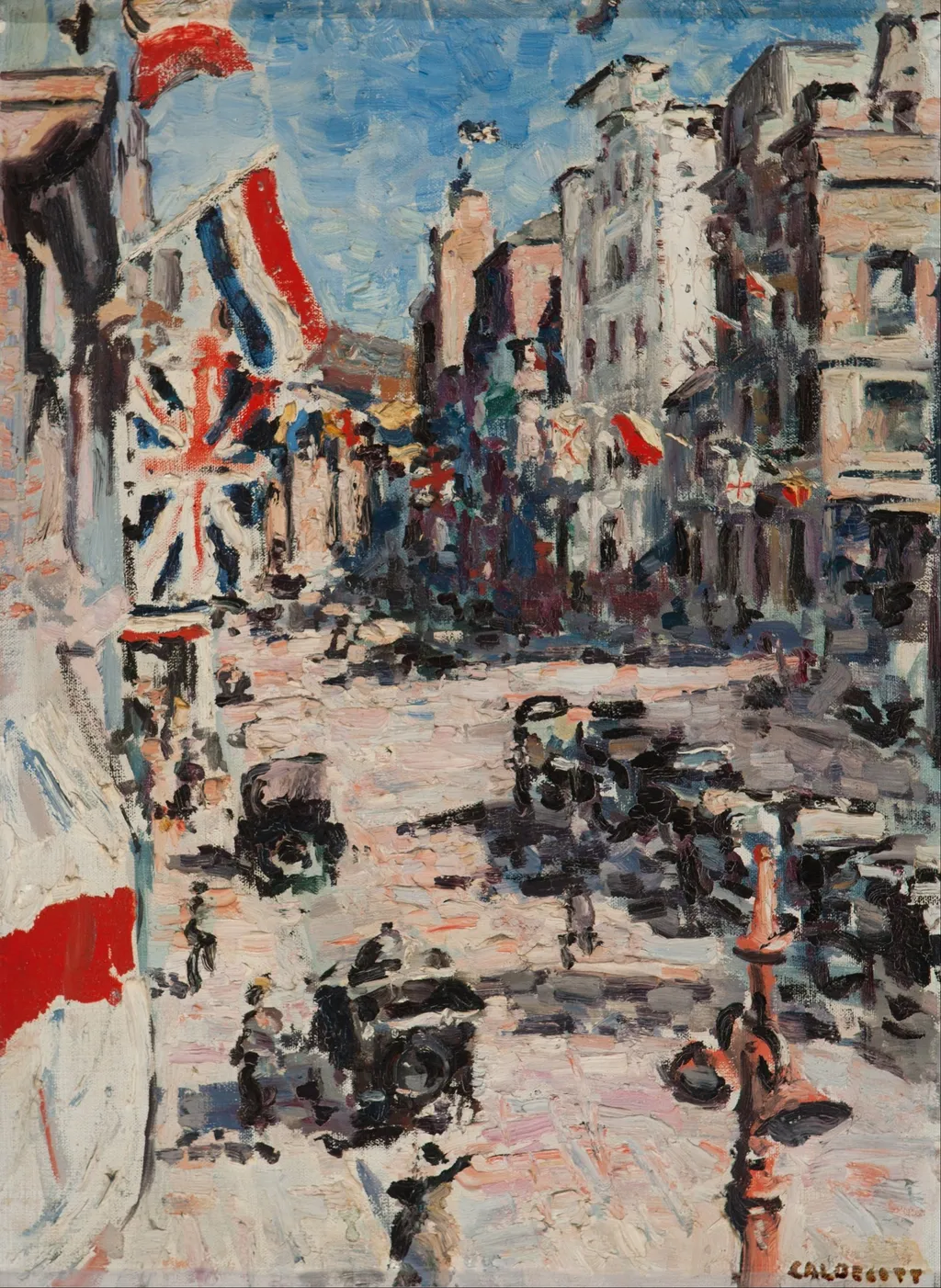 Royal Visit 1925, by Harry Stratford Caldecott, oil, 1925
