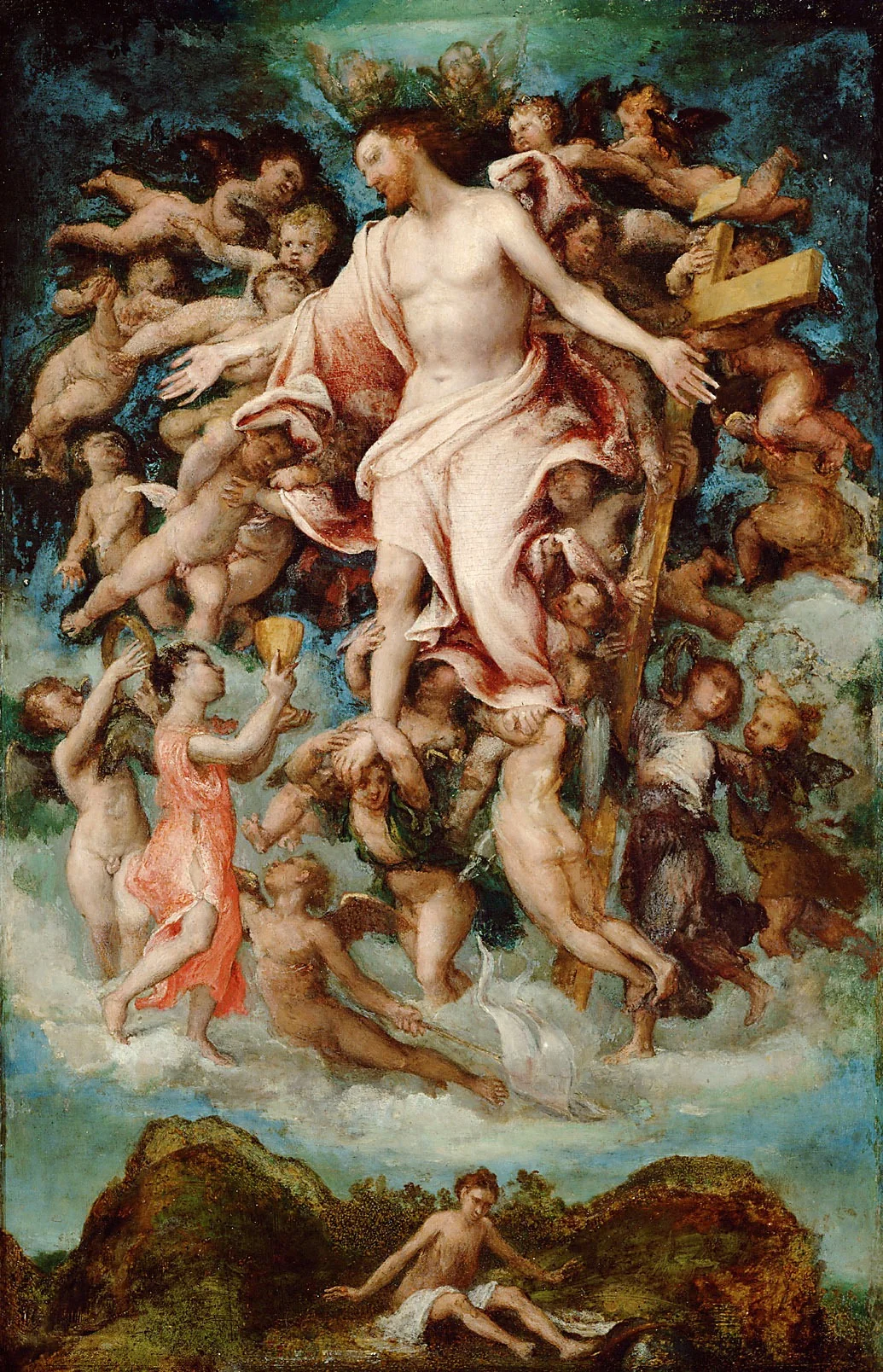 Christ giving his Blood, detail