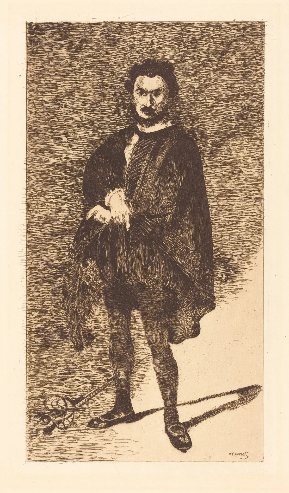 The Tragic Actor (L'acteur tragique), detail
