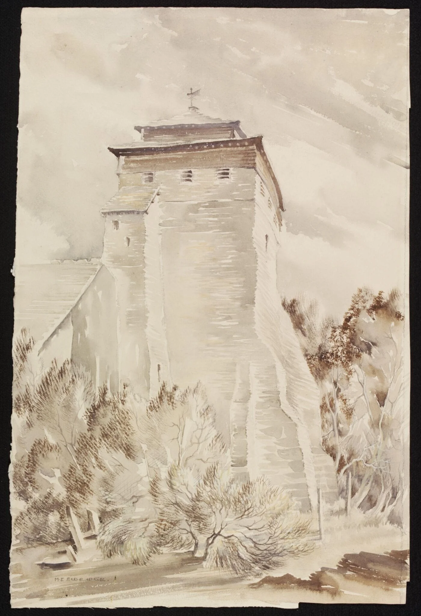 Kerry Church Tower, Montgomery, detail