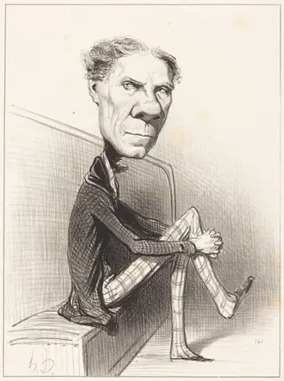 R.P.L. Ségur d'Aguesseau, by Honoré Daumier, ink, 1850