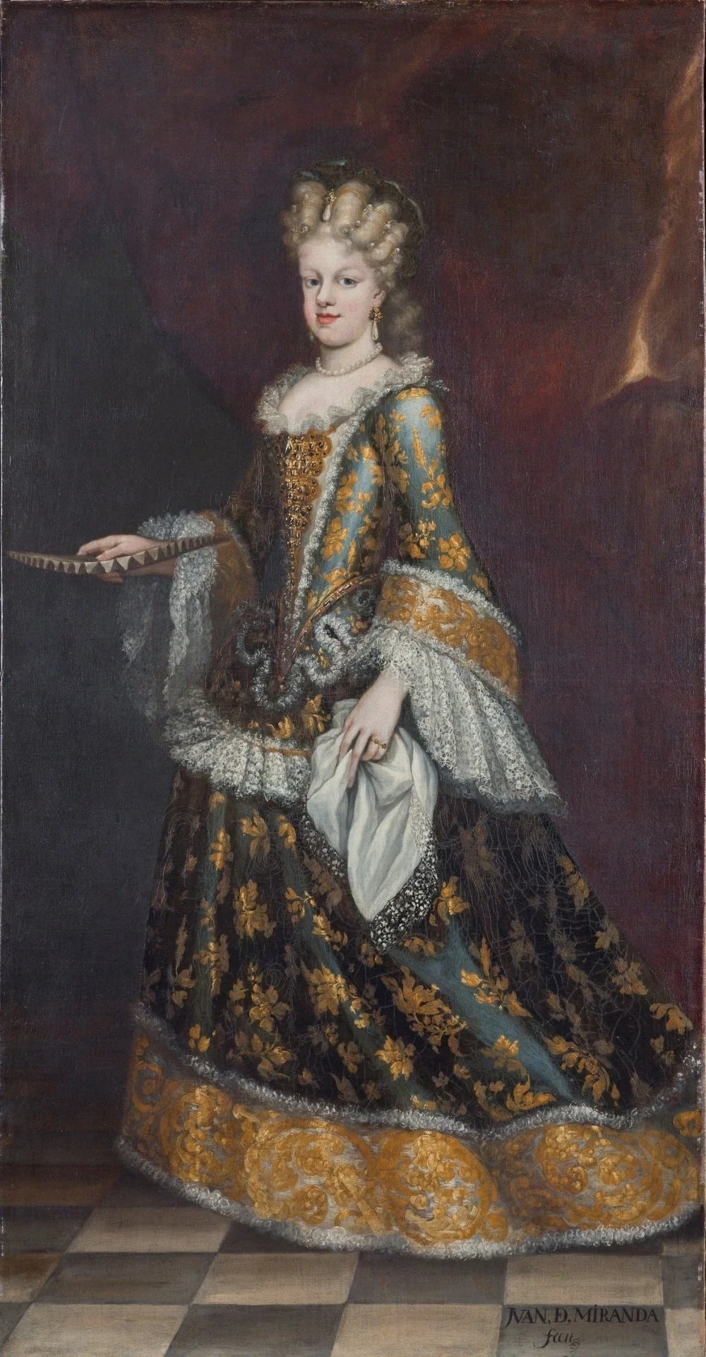 María Luisa Gabriela de Saboya primera esposa de Felipe V, detail