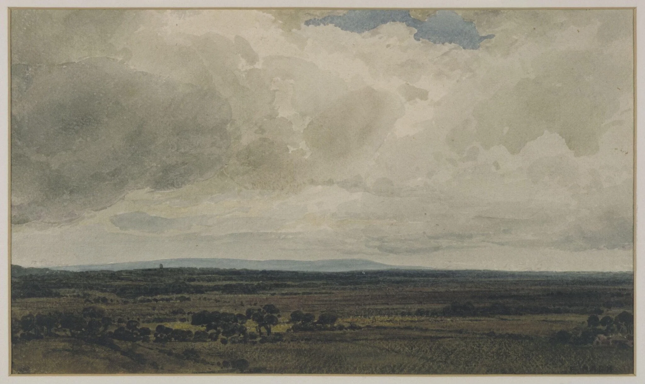 Showery day, Glastonbury Tor, detail