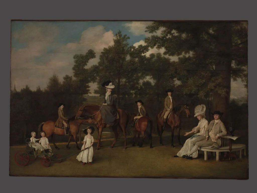 Wedgwood Family Portrait, by George ARA Stubbs, paint, 1780