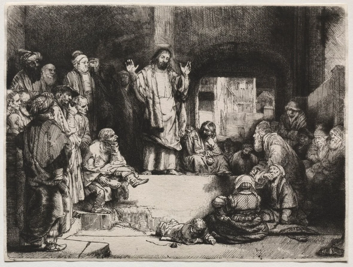 Christ Preaching ('La Petite Tombe'), detail