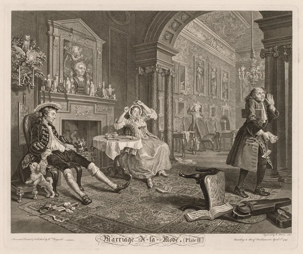 The Tête à Tête, by William Hogarth, 1745
