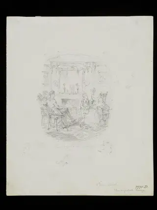Rose Maylie and Oliver, by George Cruikshank, 1838