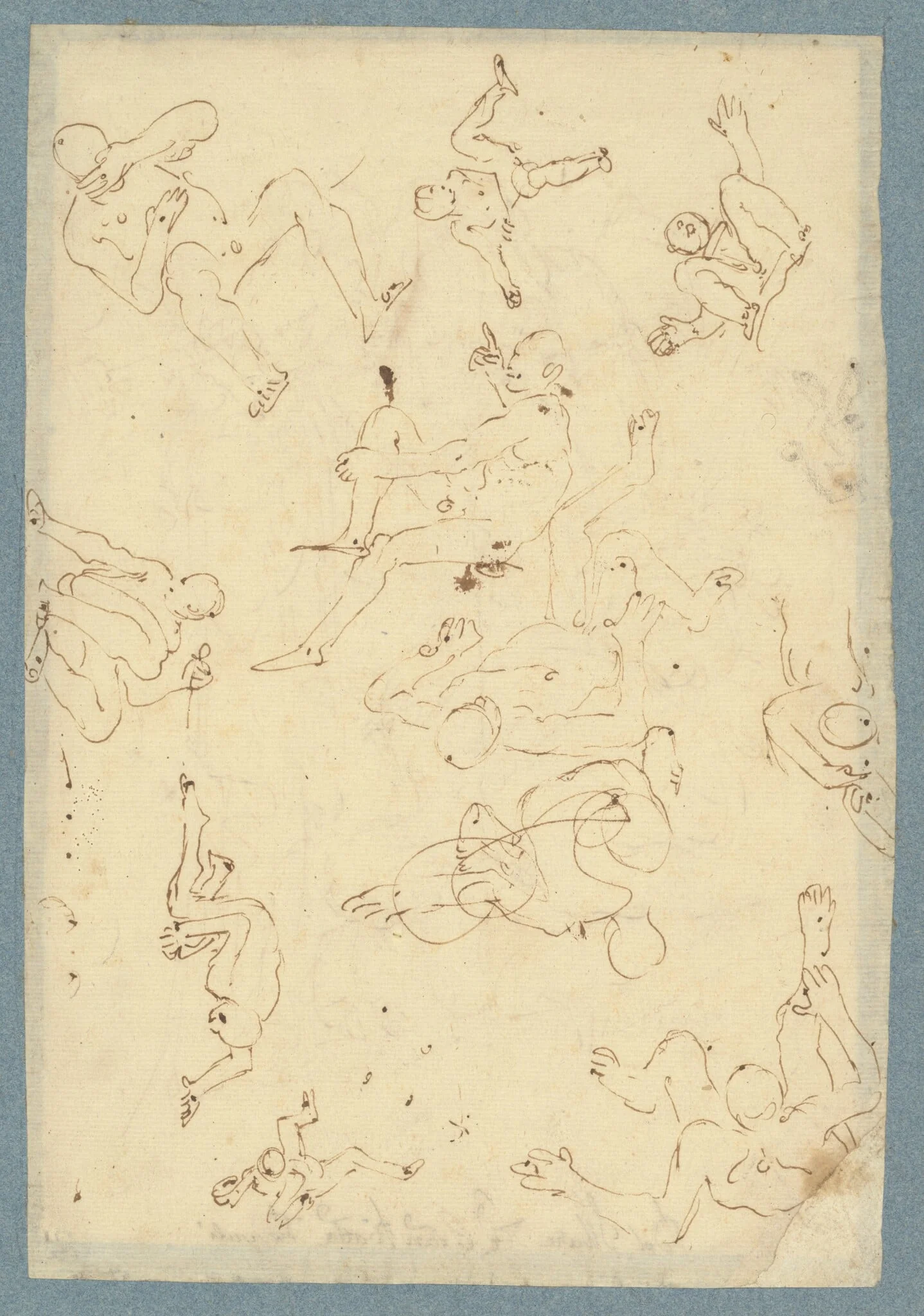 Figure Studies (recto), detail