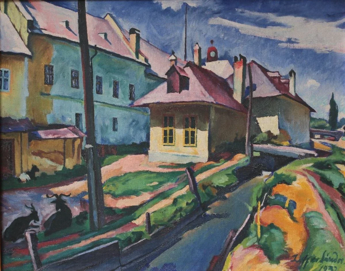 Stradă din Baia Mare, detail