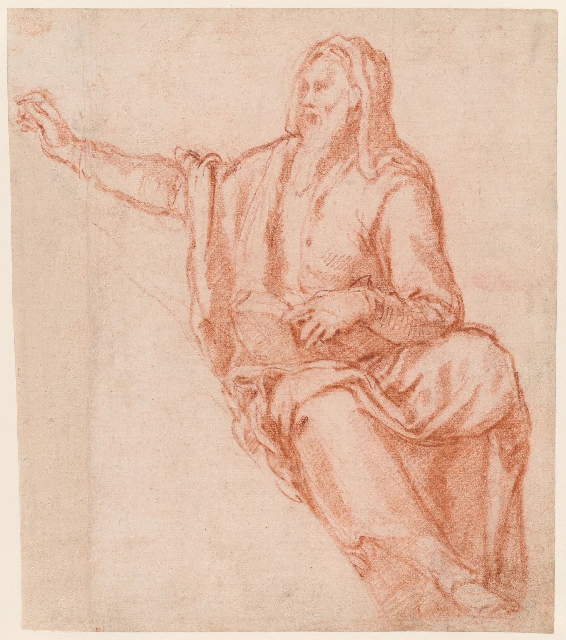 Jeremiah (Design for a Lunette), detail