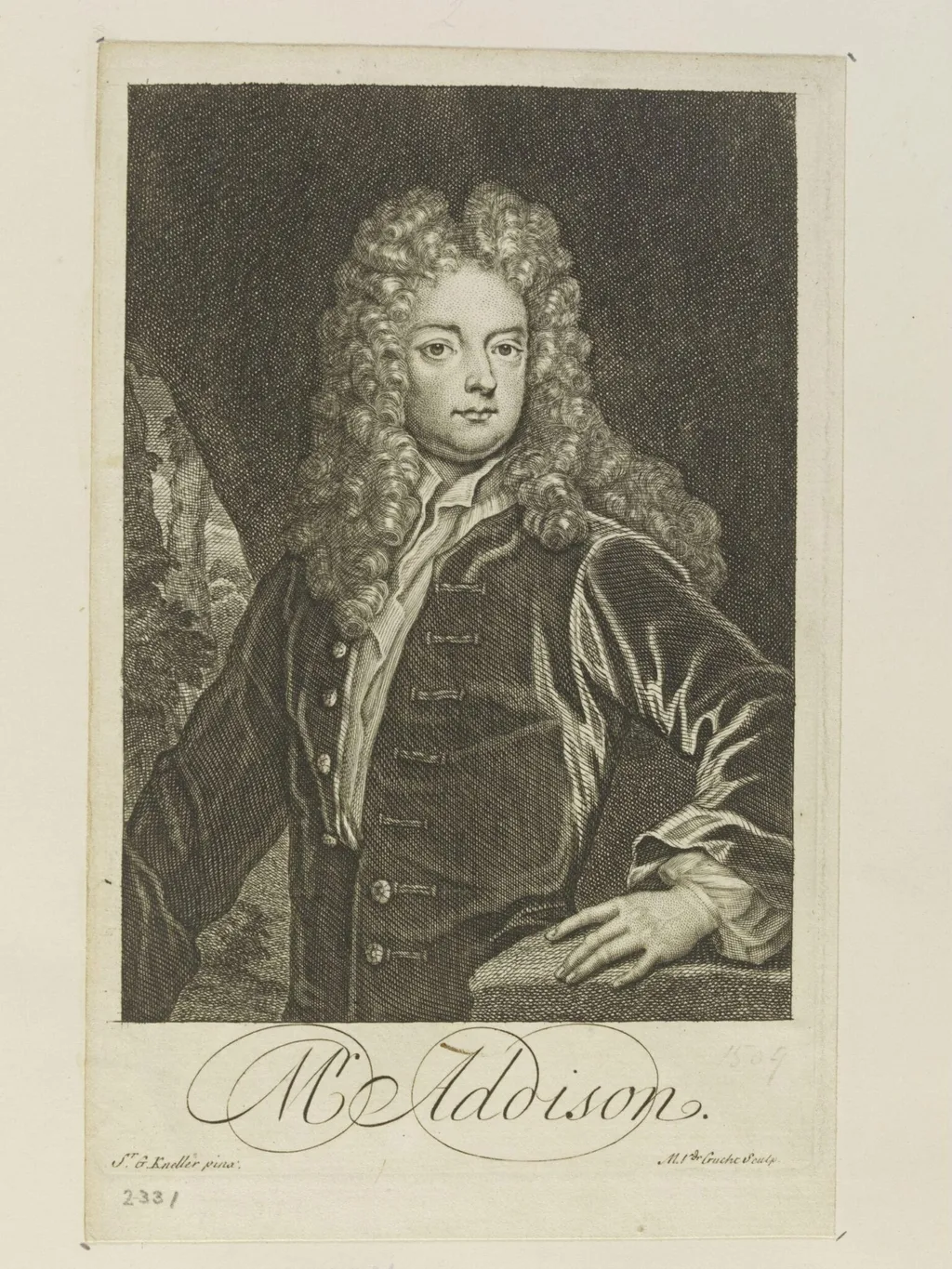 Mr. Addison, by Michael Vandergucht, 1719