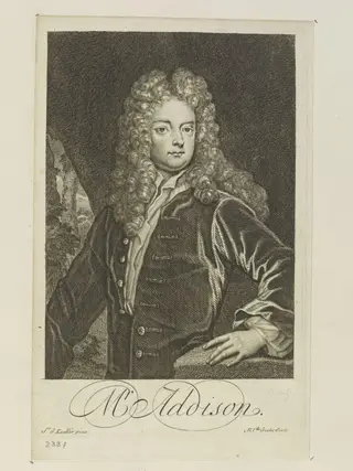 Mr. Addison, by Michael Vandergucht, 1719