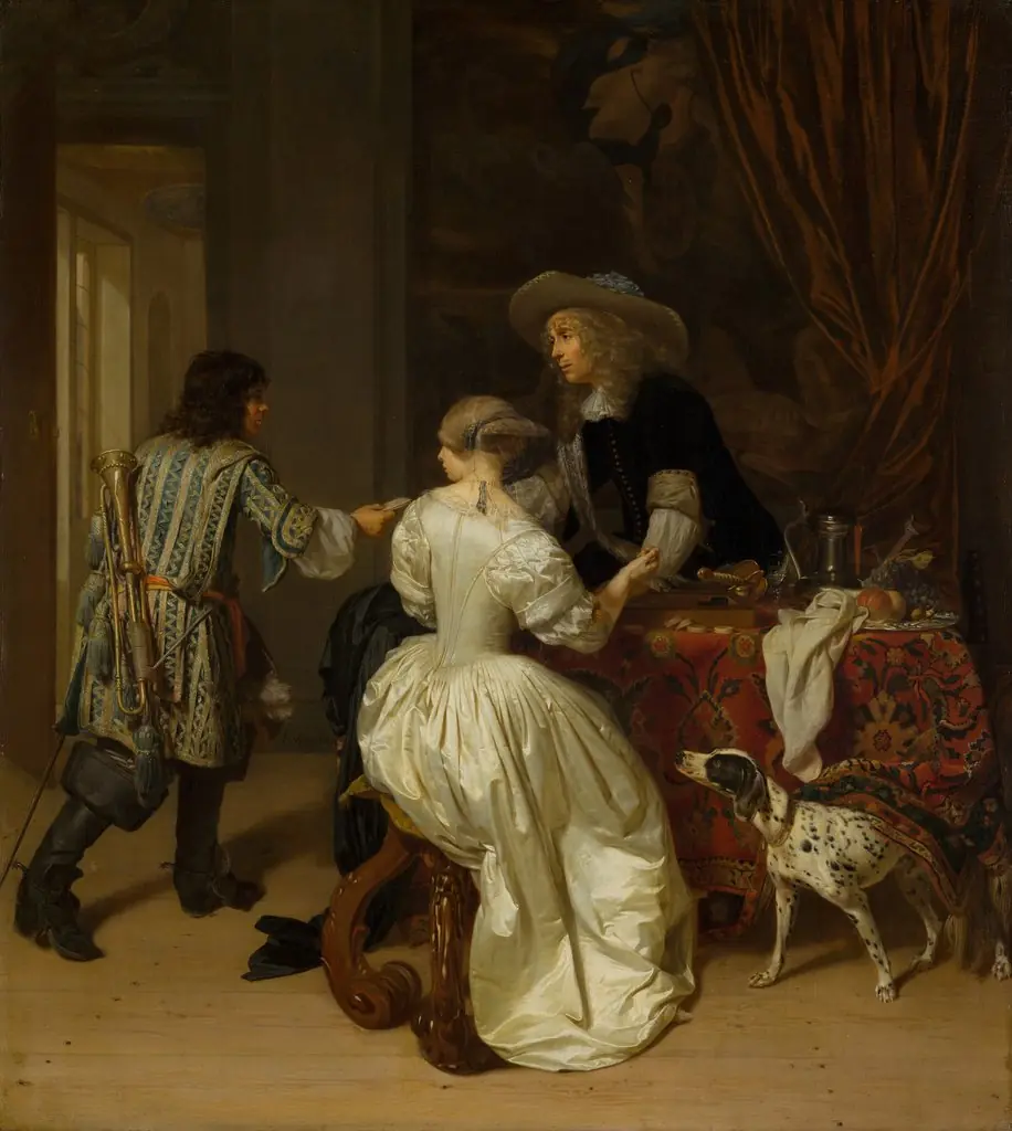 The Messenger, by Jan Verkolje, oil, 1674