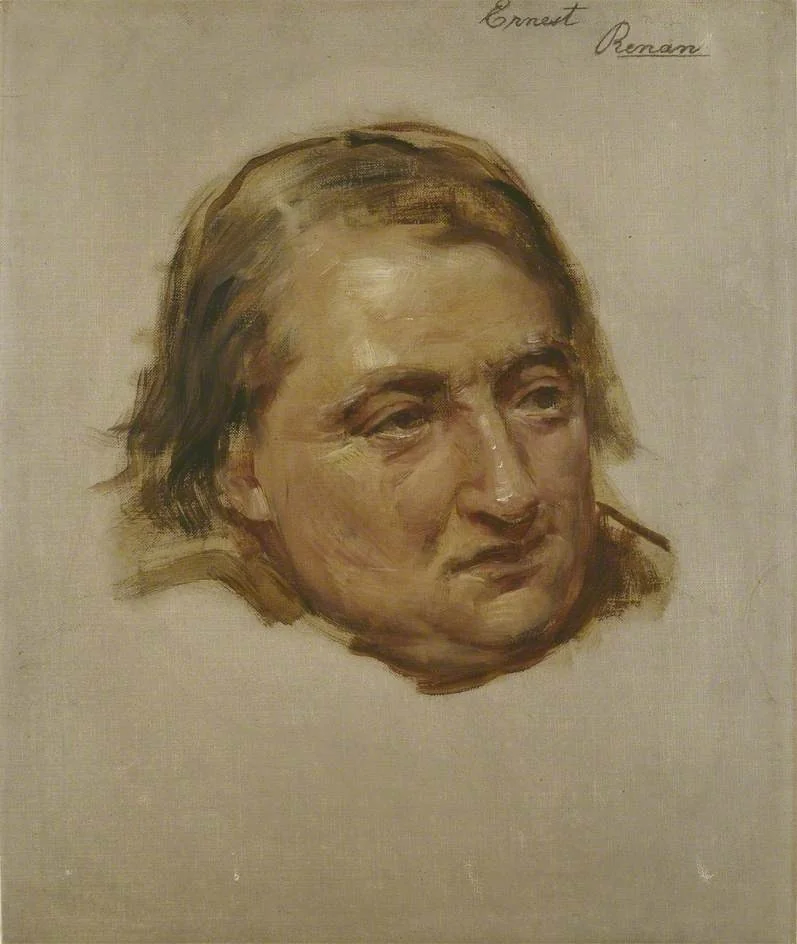Study for the Portrait of Ernest Renan, detail