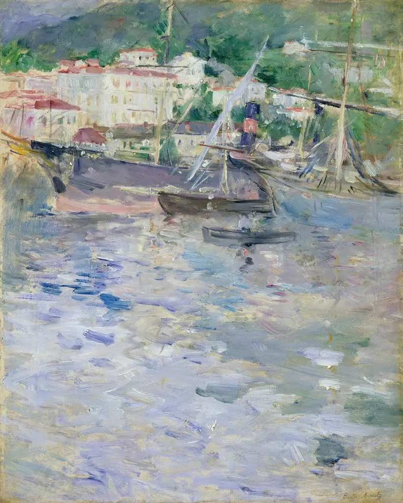 The port of Nice, by Berthe Morisot, oil, 1892