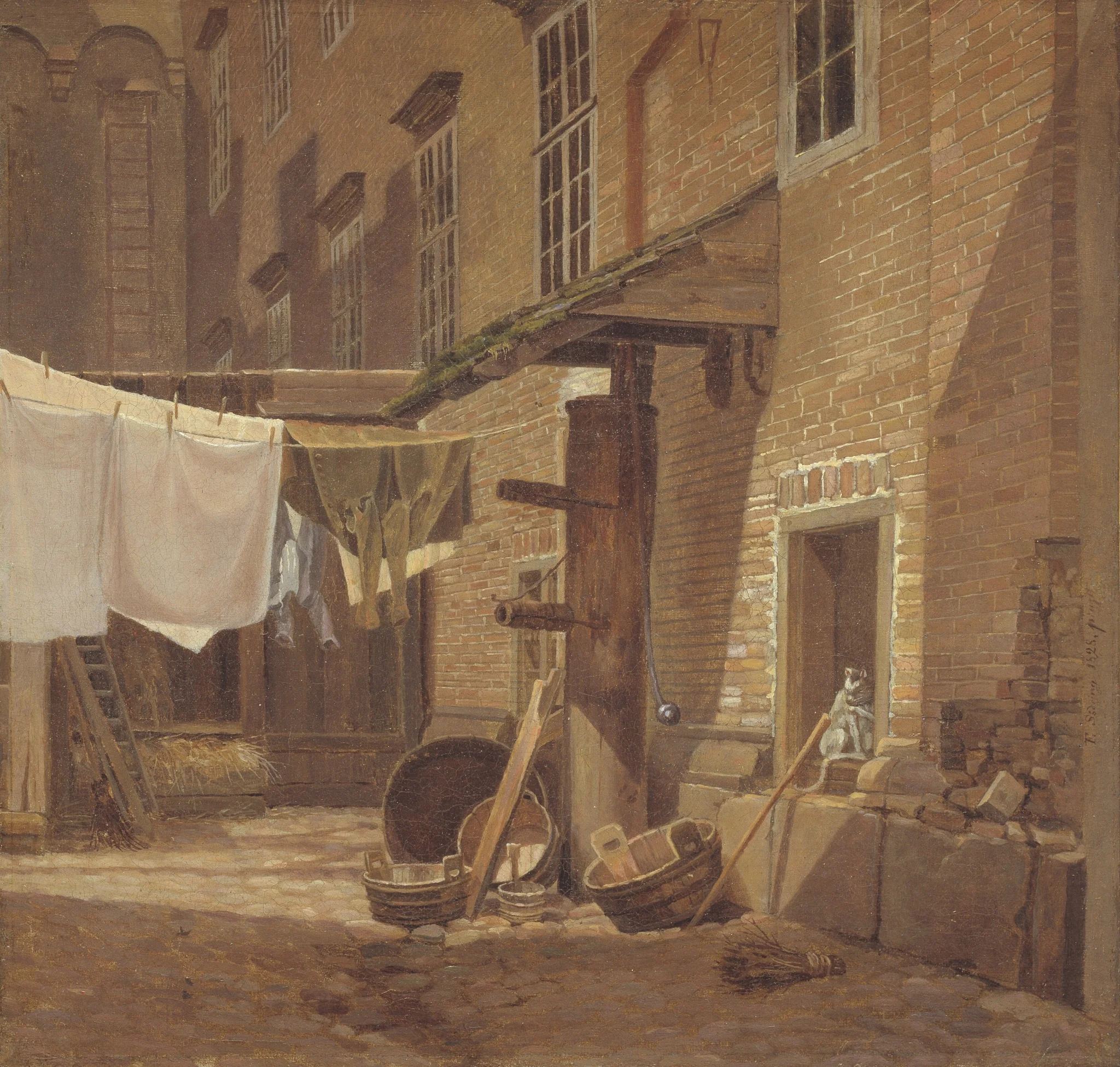 The Rear Courtyard of Charlottenborg Palace, detail