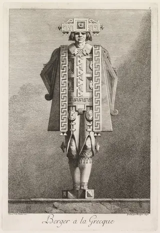 Shepherd in the Greek Style, Plate 5, by Benigno Bossi, 1771