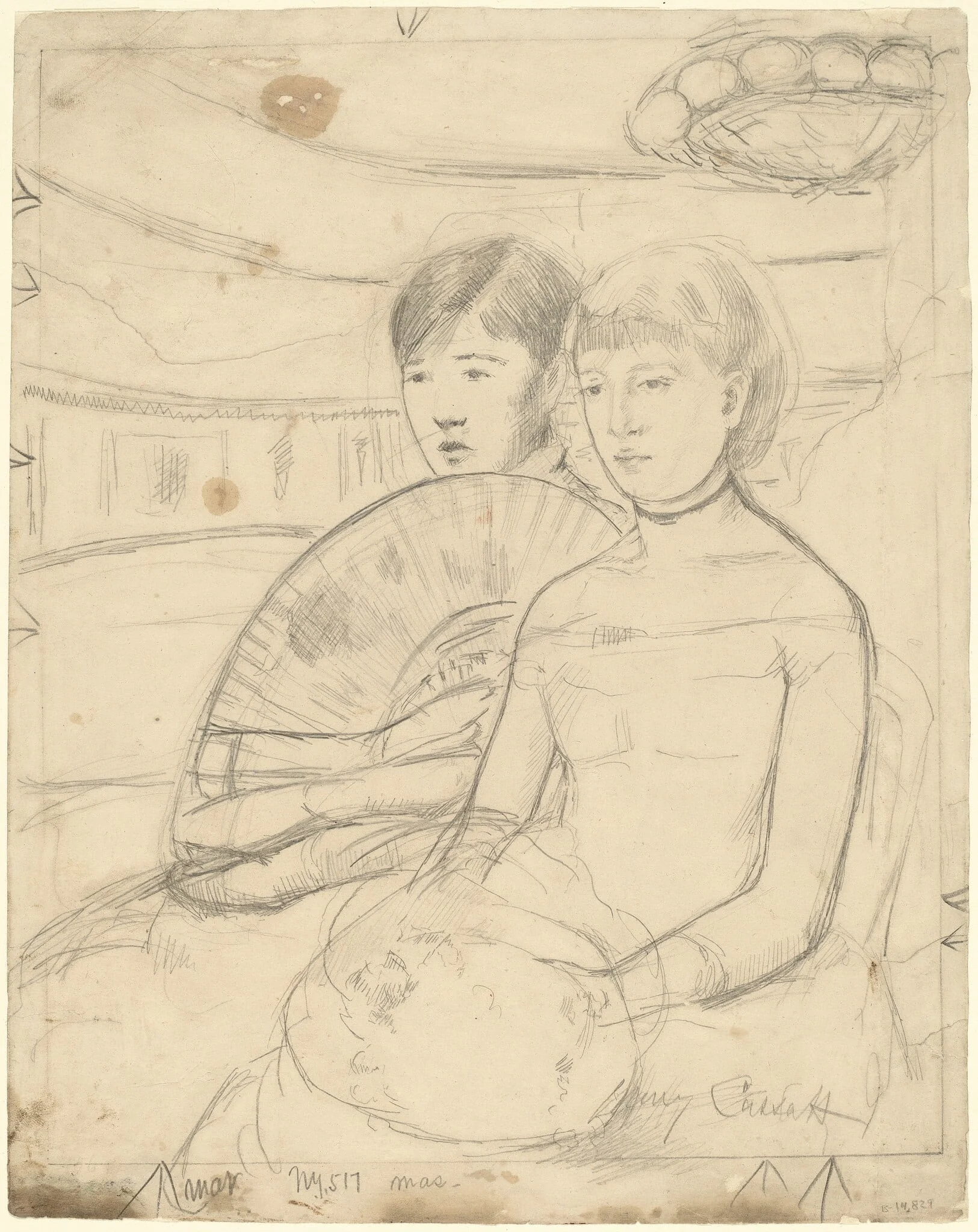 The Loge [recto], detail