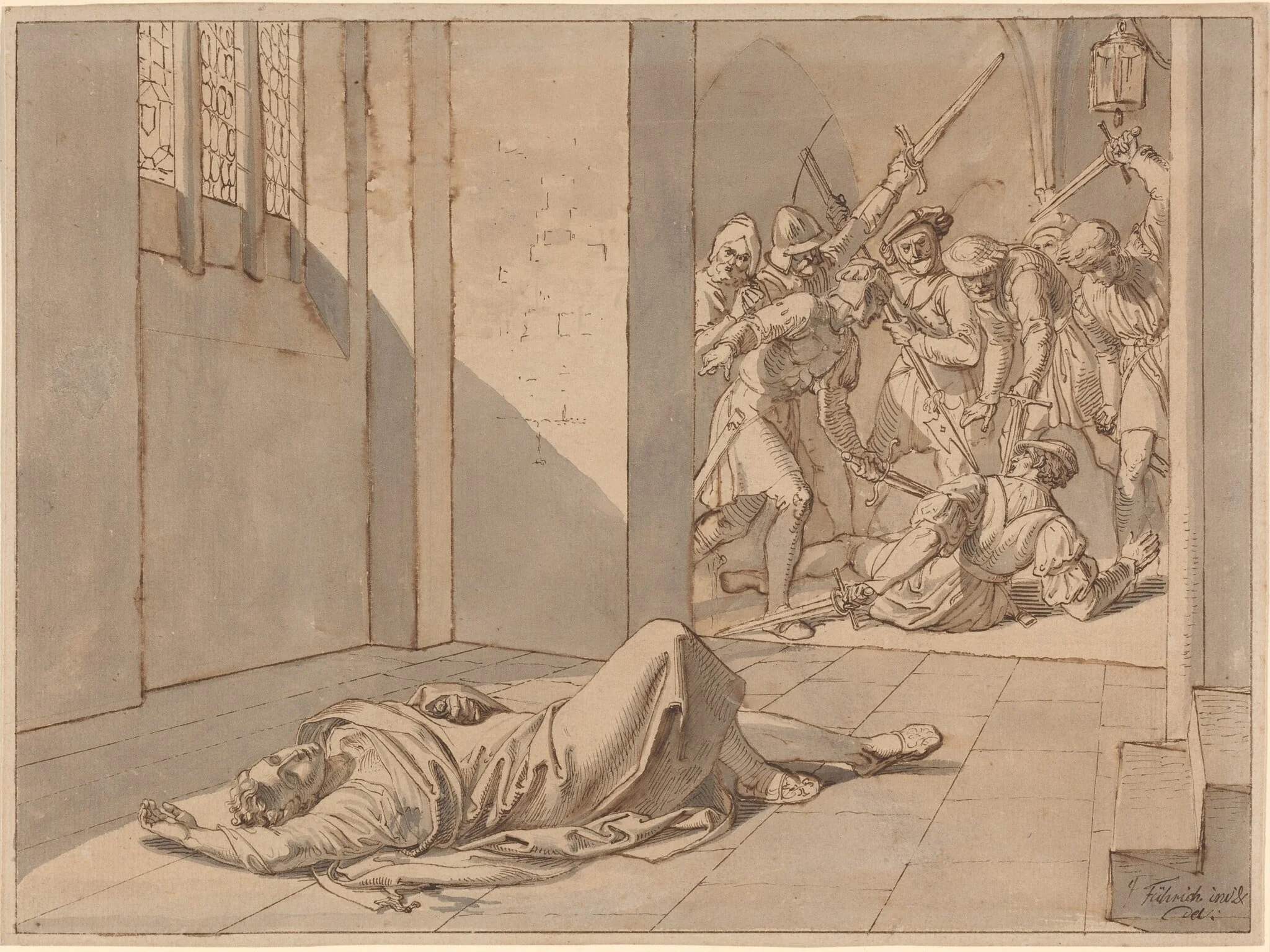 The Assassination of King Wenzel III, detail